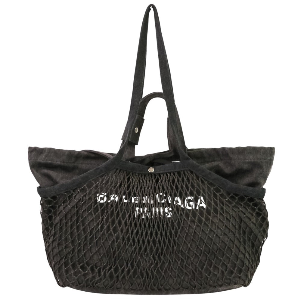 バレンシアガ 24/7 メッシュ ウォッシュド加工トートバッグ