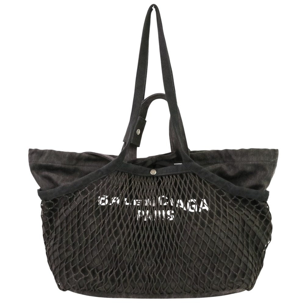 バレンシアガ 24/7 メッシュ ウォッシュド加工トートバッグ