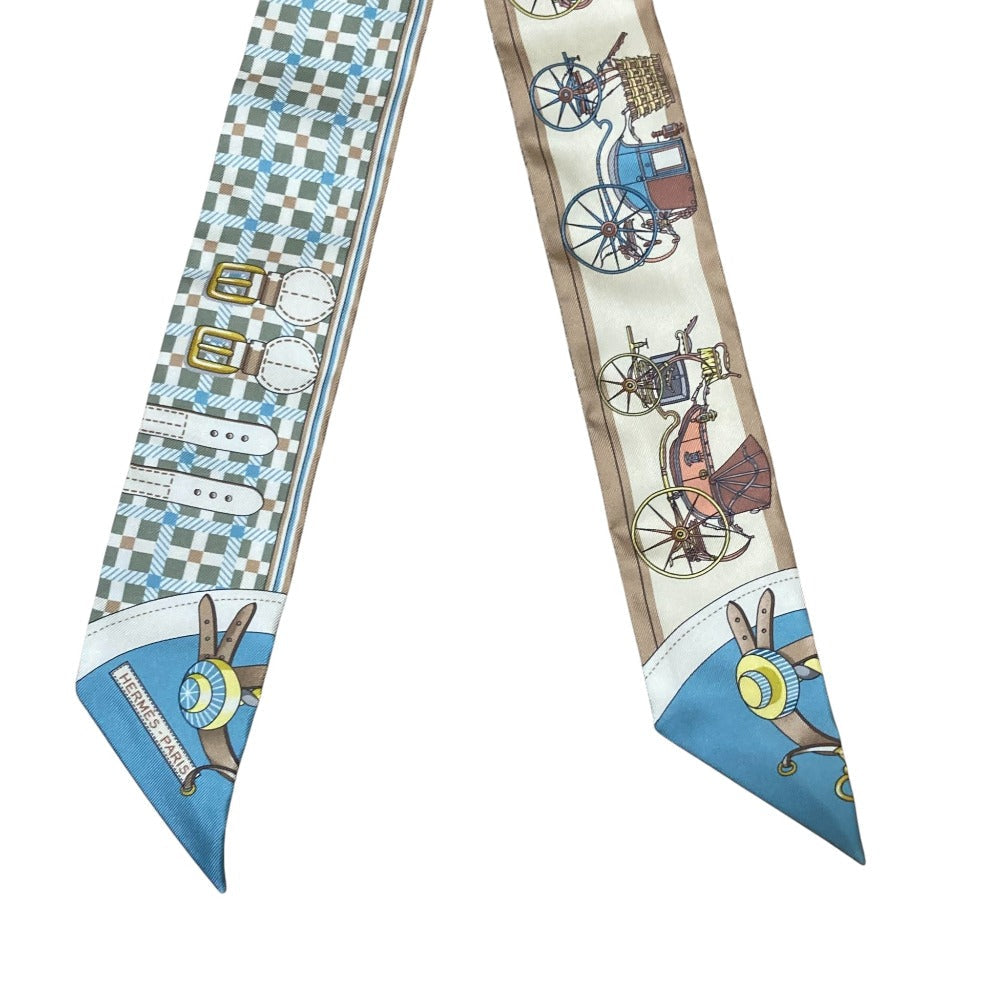 エルメス LES VOITURES NOUVELLE シルクスカーフ