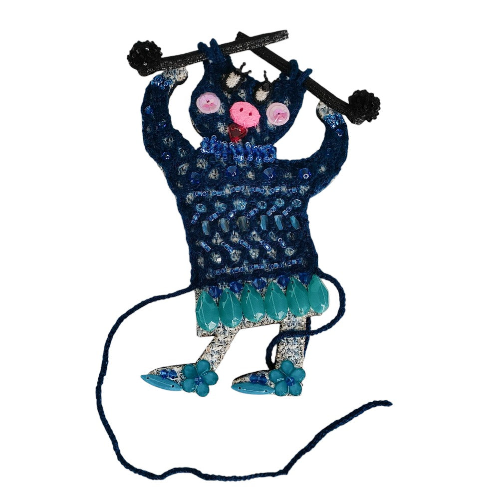 オレボレブラ 刺繍ピンブローチ
