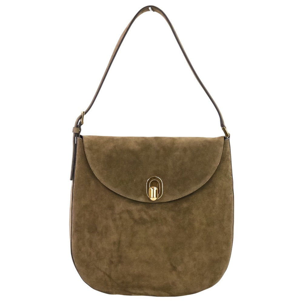 サヴェット LARGE TONDO HOBO レザーショルダーバッグ