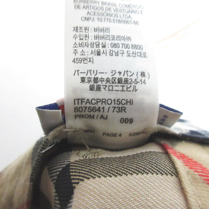 バーバリー アーカイブチェック キャップ