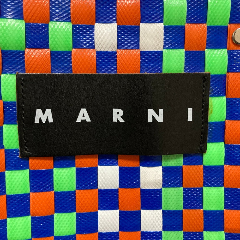 マルニ フラワーカフェ バスケットトートバッグ