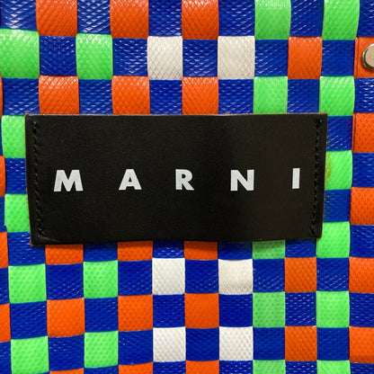 マルニ フラワーカフェ バスケットトートバッグ