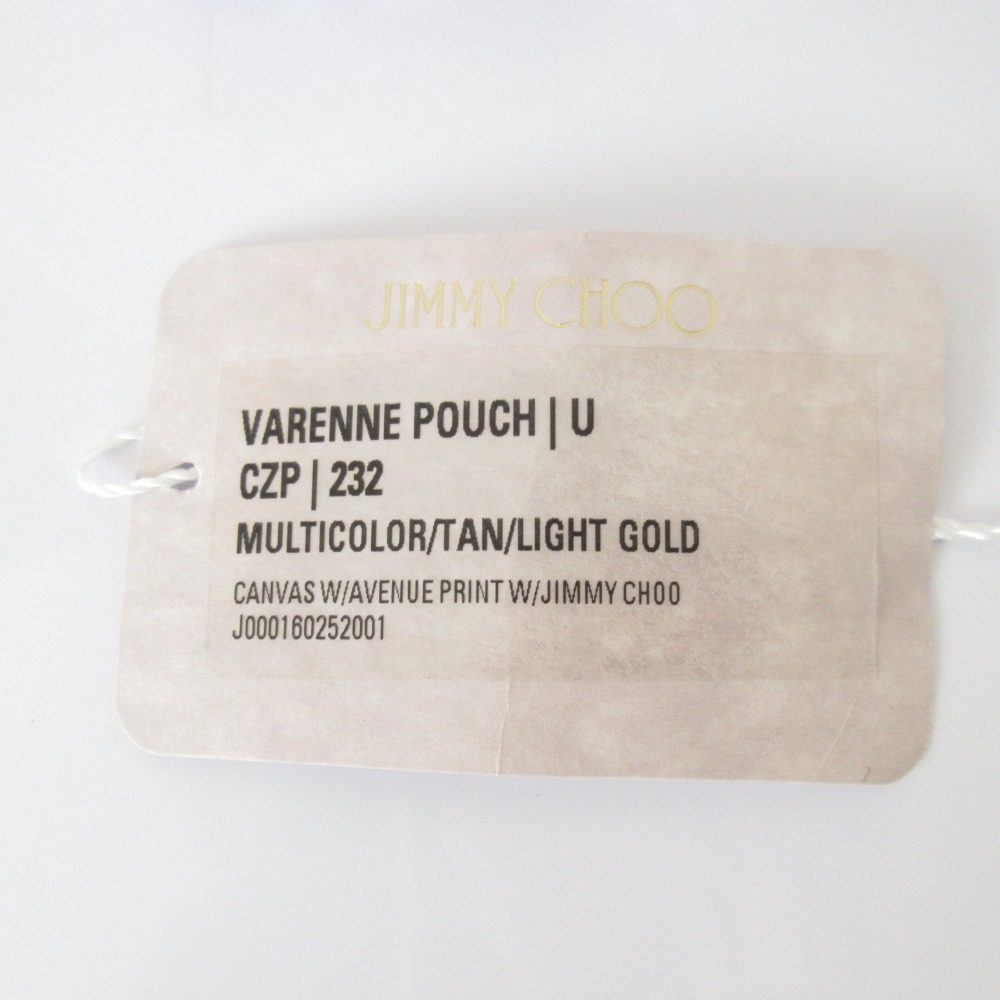 ジミーチュウ Avenue Pouch キャンバス クラッチバッグ