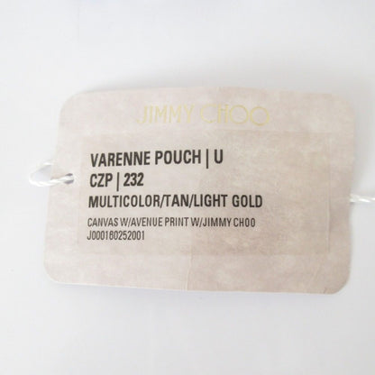 ジミーチュウ Avenue Pouch キャンバス クラッチバッグ