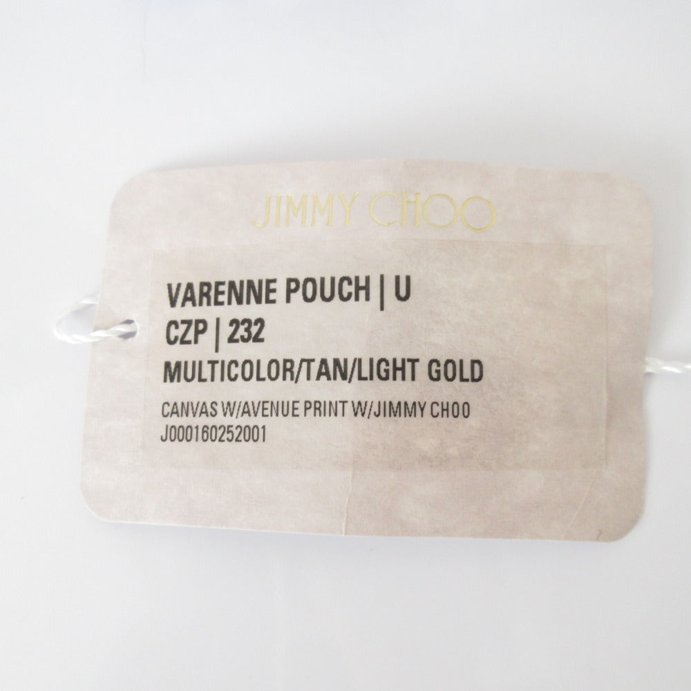 ジミーチュウ Avenue Pouch キャンバス クラッチバッグ