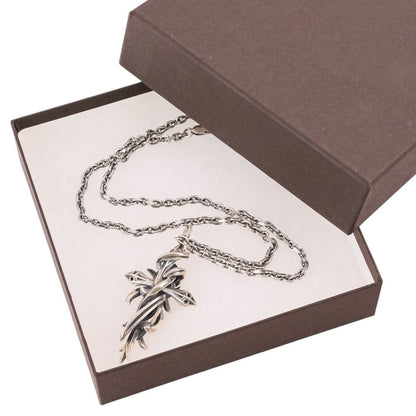 エムズコレクション TENTACLES CROSS PENDANT L シルバー925ネックレス