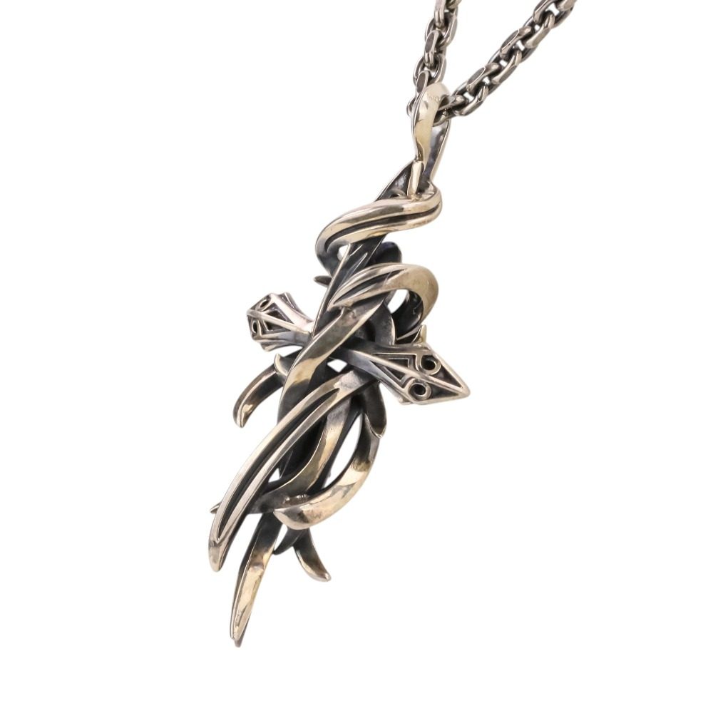 エムズコレクション TENTACLES CROSS PENDANT L シルバー925ネックレス