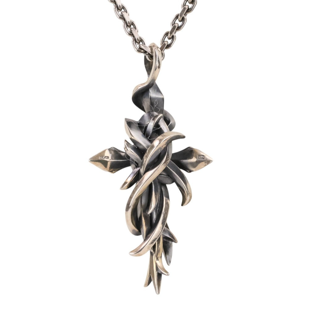 エムズコレクション TENTACLES CROSS PENDANT L シルバー925ネックレス