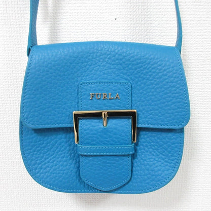 フルラ FLO レザーショルダーバッグ