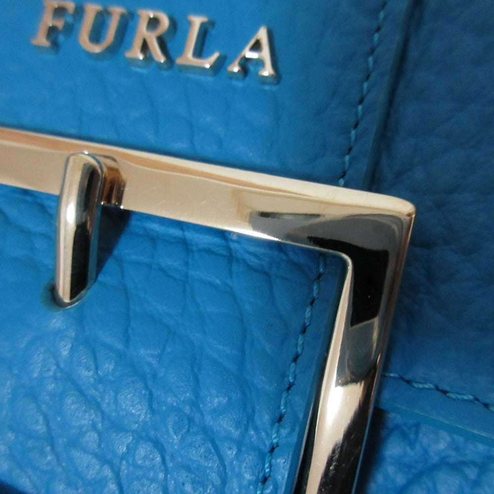 フルラ FLO レザーショルダーバッグ