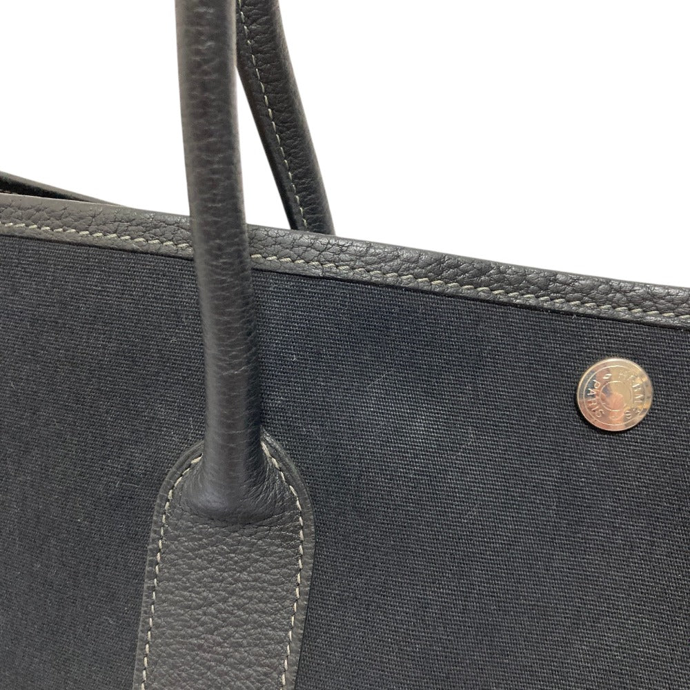 エルメス ガーデンパーティーPM キャンバス レザートートバッグ