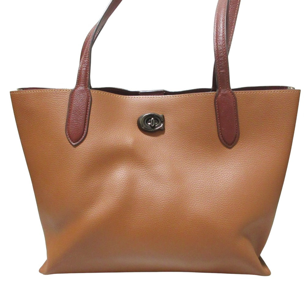 コーチ Willow レザー2wayトートバッグ