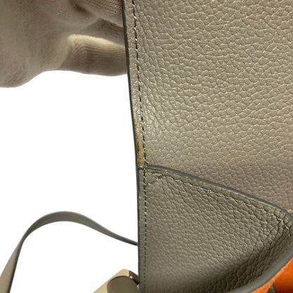 エムシーエム スタッズ レザーショルダーバッグ