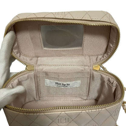 ハーリップトゥ Monogram Quilted バニティバッグ