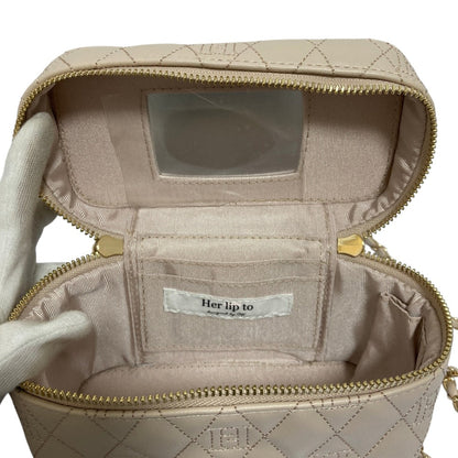 ハーリップトゥ Monogram Quilted バニティバッグ