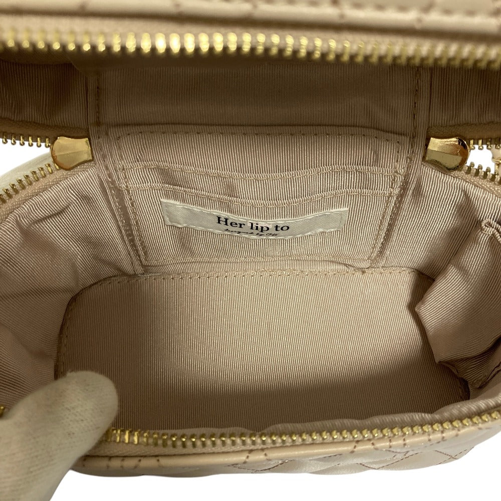 ハーリップトゥ Monogram Quilted バニティバッグ