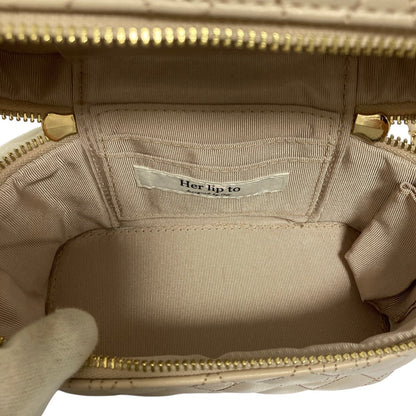 ハーリップトゥ Monogram Quilted バニティバッグ