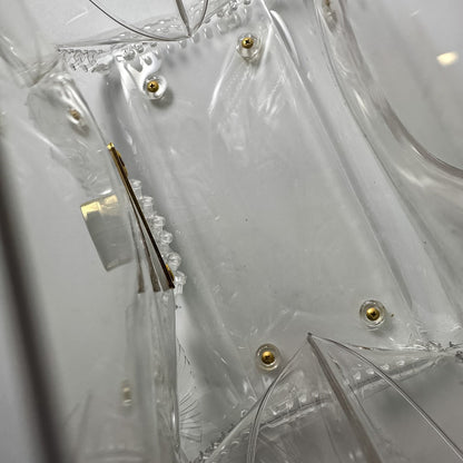 マメクロゴウチ Transparent Sculptural PVCハンドバッグ