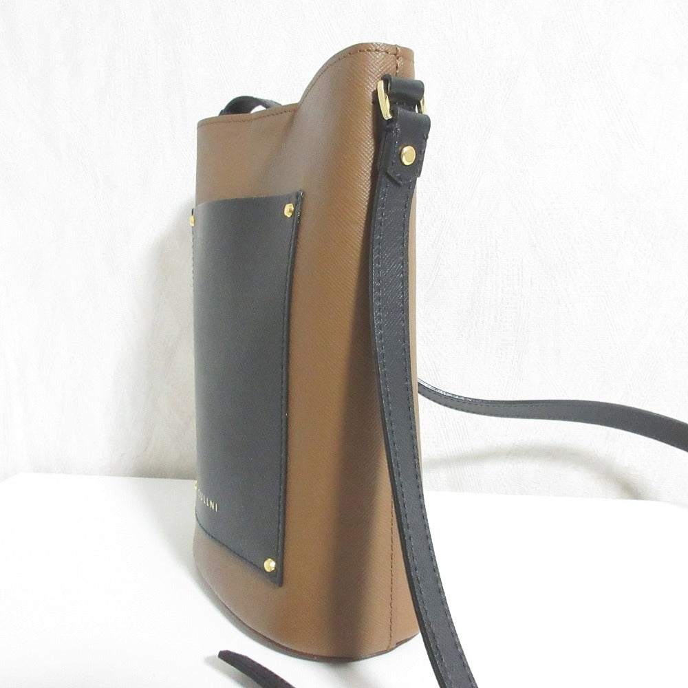 クルニ レザーミニバケツショルダーバッグ