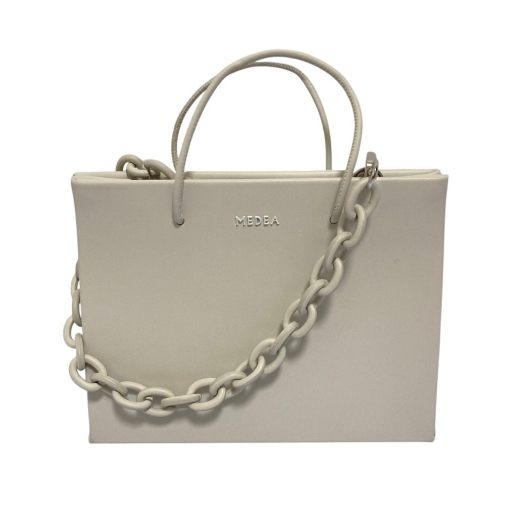 メディア HANNA レザー2wayショッパーバッグ