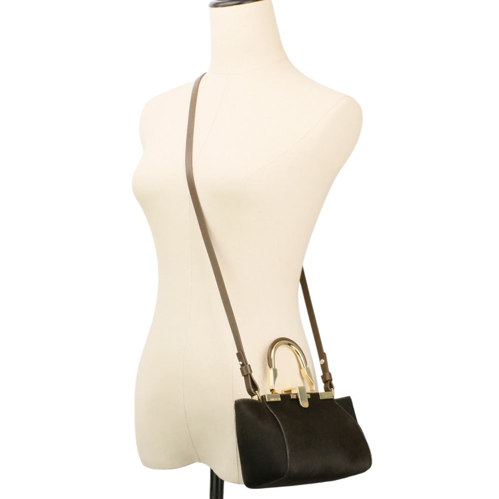 ザンケッティ AMLETO MINI ハラコ2wayバッグ