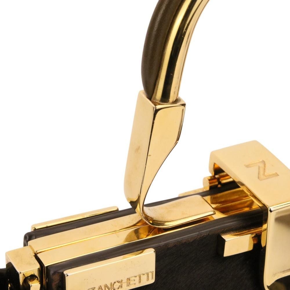 ザンケッティ AMLETO MINI ハラコ2wayバッグ