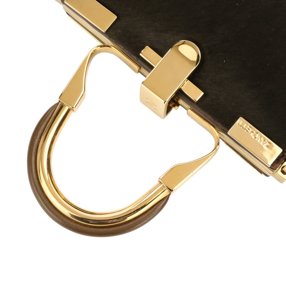 ザンケッティ AMLETO MINI ハラコ2wayバッグ