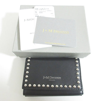 ジェイアンドエムデヴィッドソン FOLD WALLET WITH STUDS レザー三つ折り財布