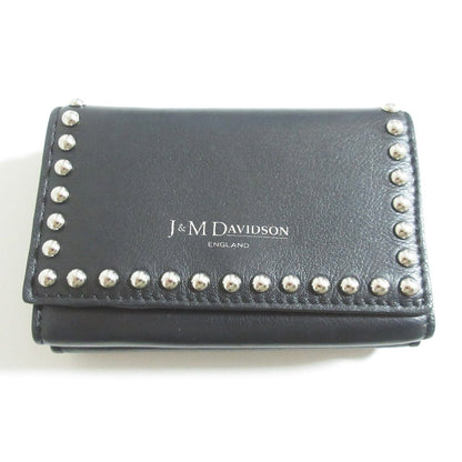 ジェイアンドエムデヴィッドソン FOLD WALLET WITH STUDS レザー三つ折り財布