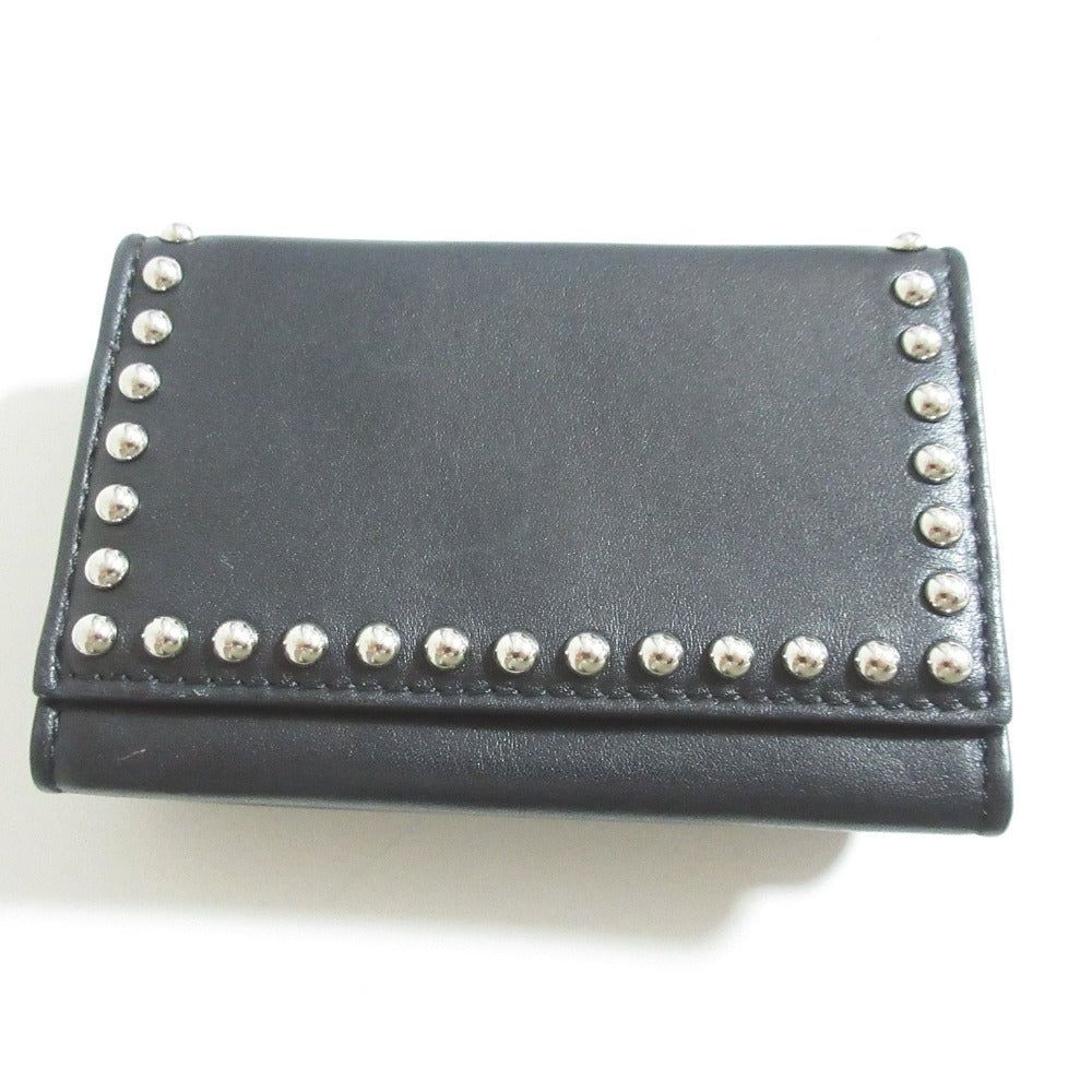 ジェイアンドエムデヴィッドソン FOLD WALLET WITH STUDS レザー三つ折り財布