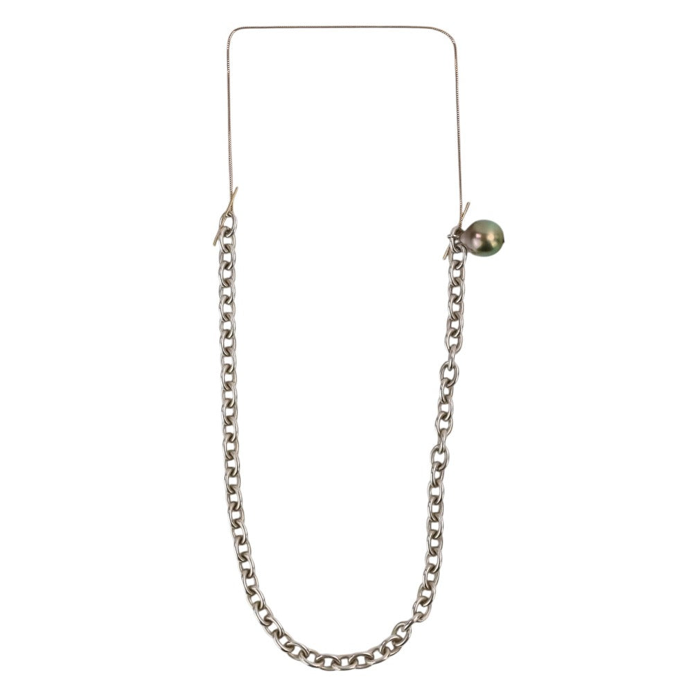 カフカ AROQUE PEARL Au750×シルバー 2wayネックレスブレスレット