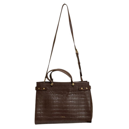 フルラ Lady レザー2wayトートバッグ