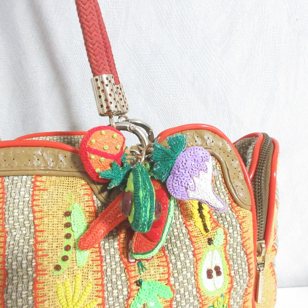 ジャマンピュエッシュ ビーズ刺繍トートバッグ