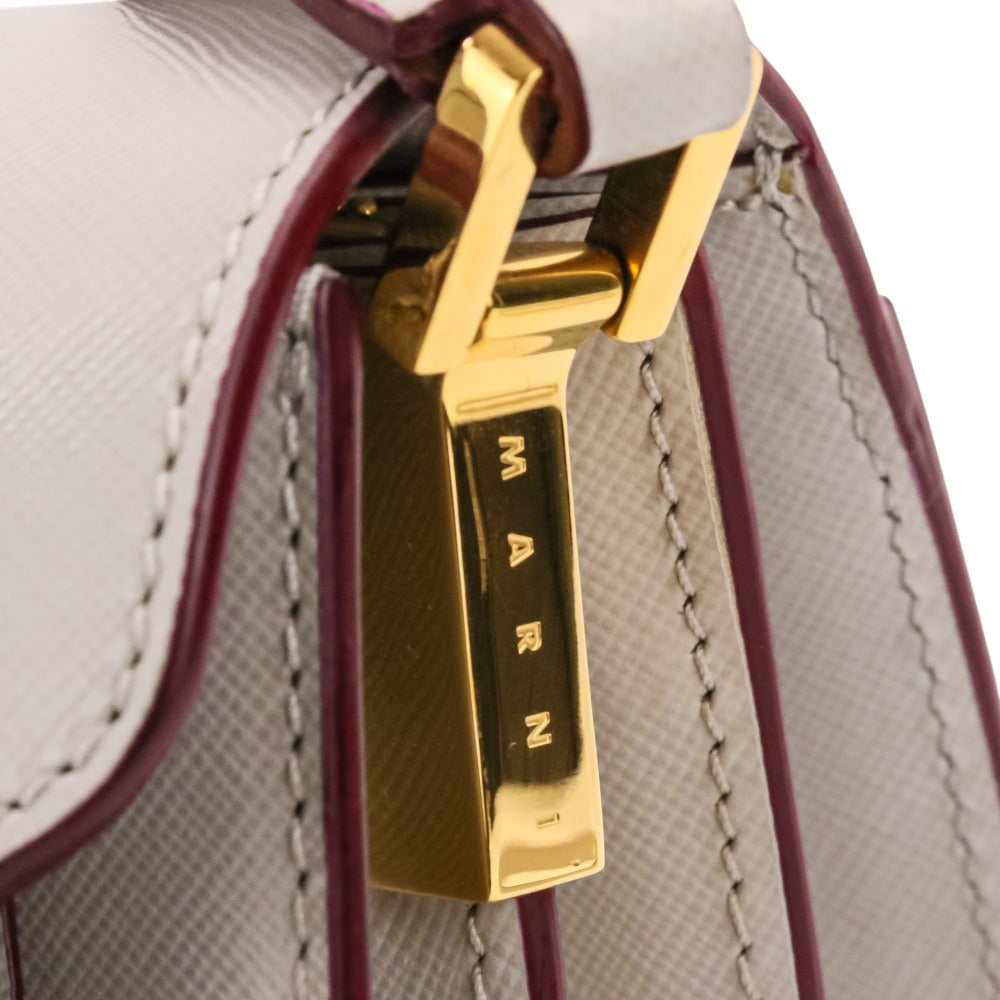 マルニ Trunk レザーショルダーバッグ
