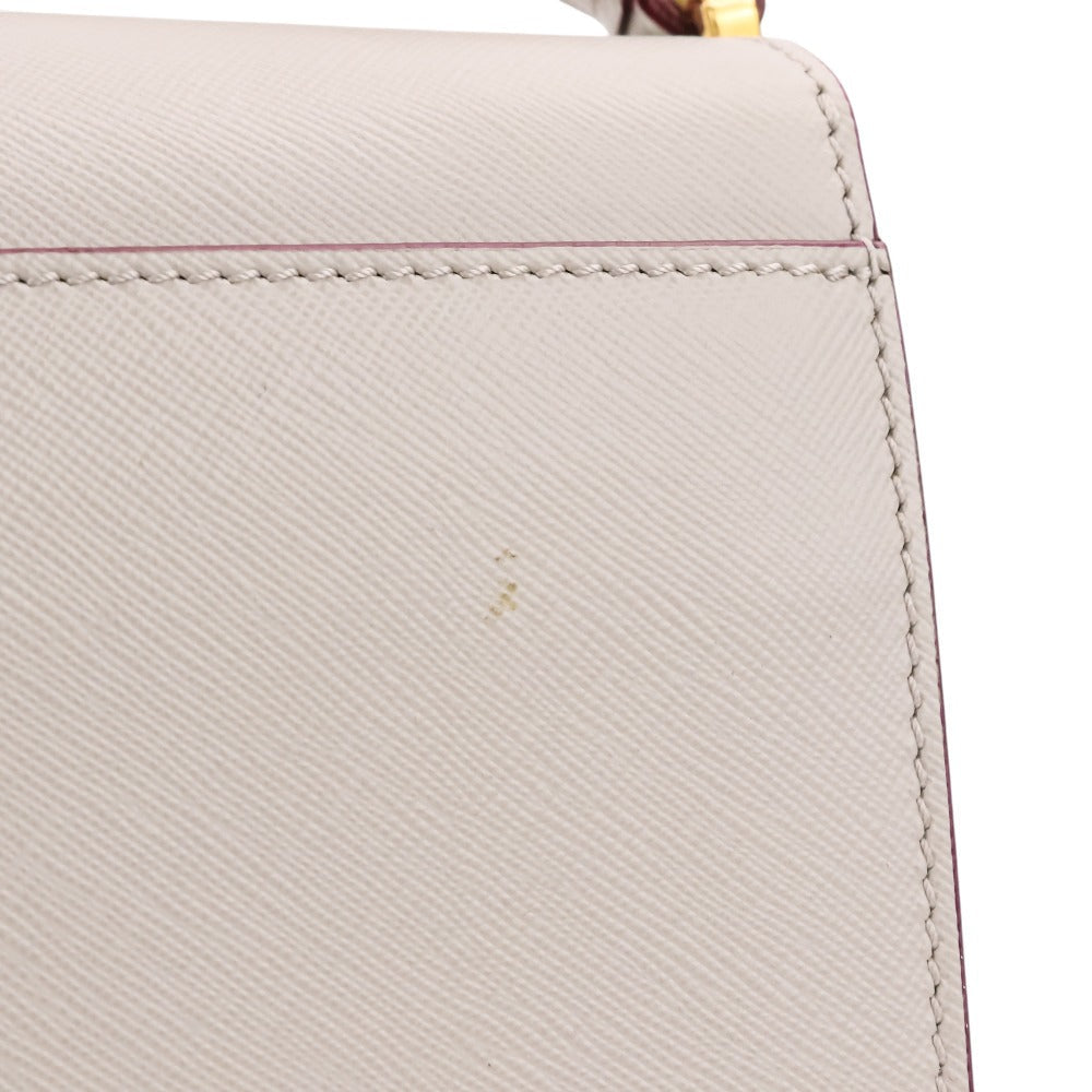 マルニ Trunk レザーショルダーバッグ