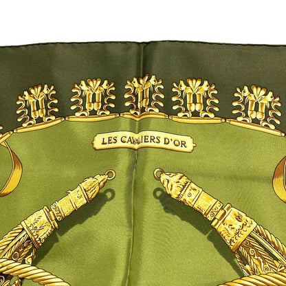 エルメス LES CAVALIERS D’OR シルクスカーフ