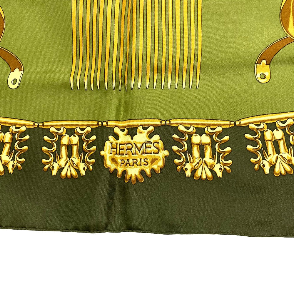 エルメス LES CAVALIERS D’OR シルクスカーフ