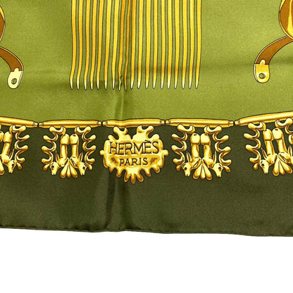 エルメス LES CAVALIERS D’OR シルクスカーフ