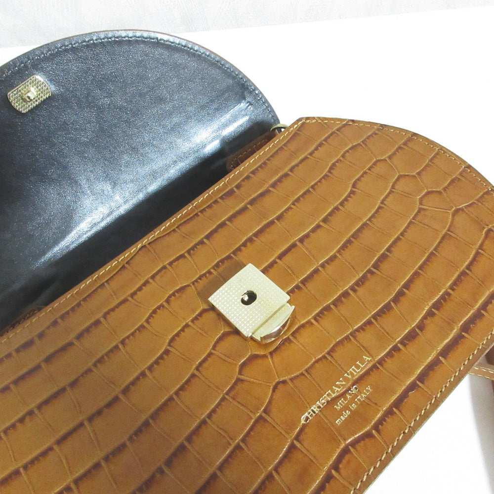 クリスチャンヴィラ レザー2wayハンドバッグショルダーバッグ