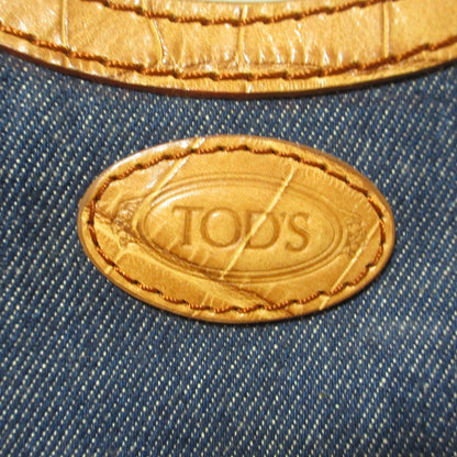 トッズ レザー デニム 2wayハンドバッグ