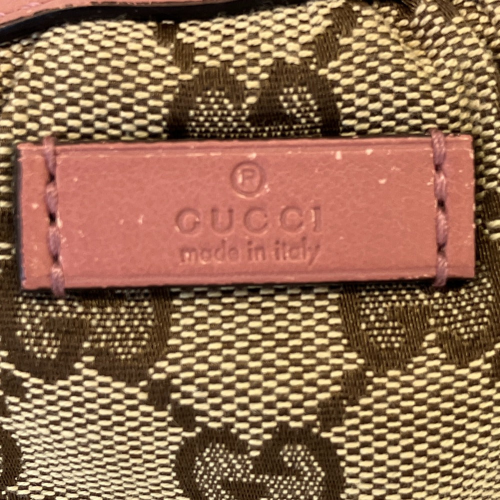 グッチ GGキャンバス バンブーチャームポーチ
