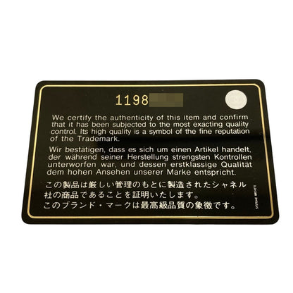 シャネル ココマーク レザー三つ折り財布