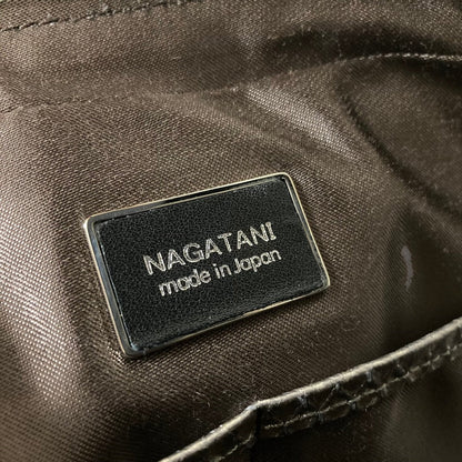 ナガタニ 型押しレザー2WAYショルダーハンドバッグ