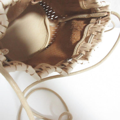 イロセ Net Bucket Mini レザーショルダーバッグ