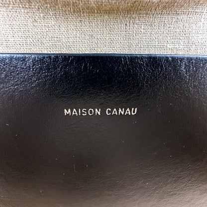 メゾンカナウ BOX BOSTON L スエードハンドバッグ