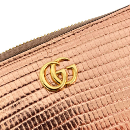 グッチ GGマーモント リザードエンボス 長財布