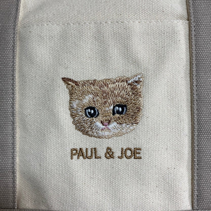 ポールアンドジョーシスター キャット刺繍キャンバストートバッグ