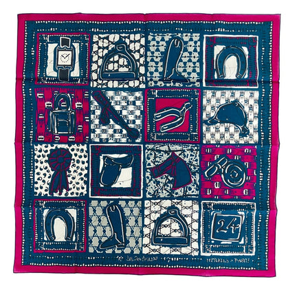 エルメス カレ65 Le Boubou H コットンスカーフ